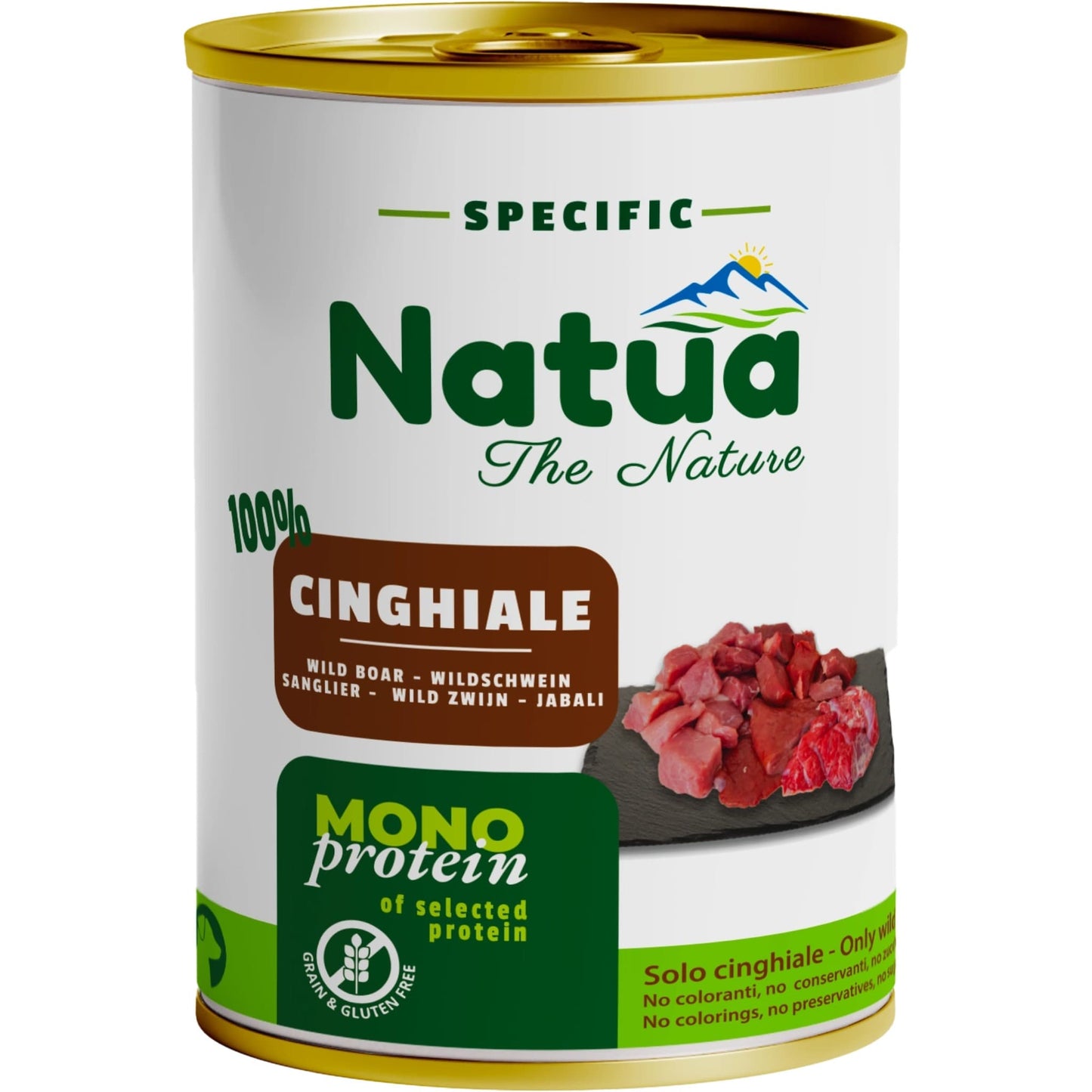 Natua Dog Cinghiale 400g – Umido Monoproteico Naturale per Cani-0