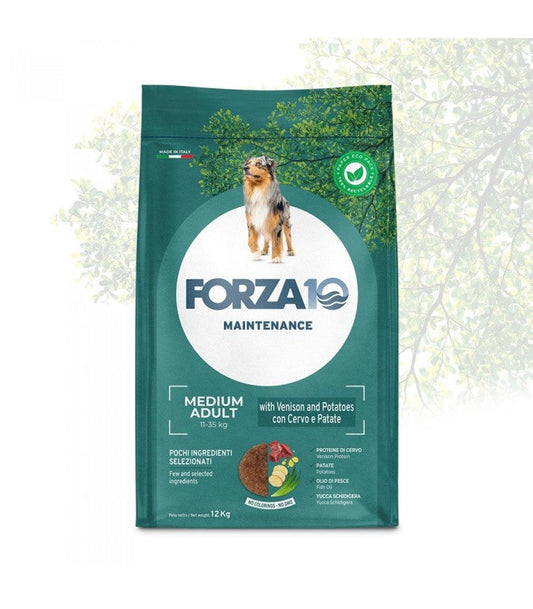 Crocchette Forza 10 cane adult Maintenance Medium cervo e patate 12 kg-0